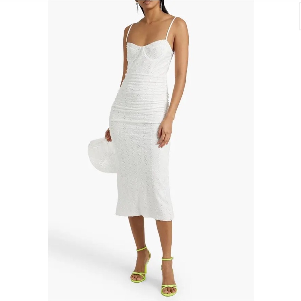 jonathan simkhai Moira Broderie Anglaise Midi Dress